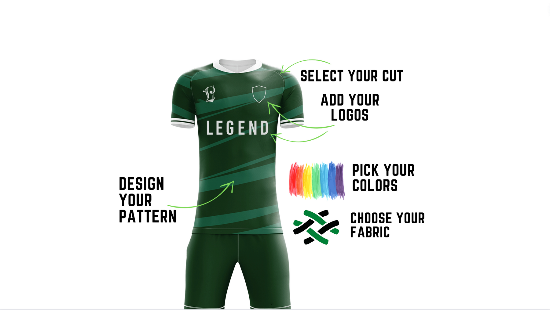 Newest Sublimation Design Soccer Jersey Customized Green - AliExpress