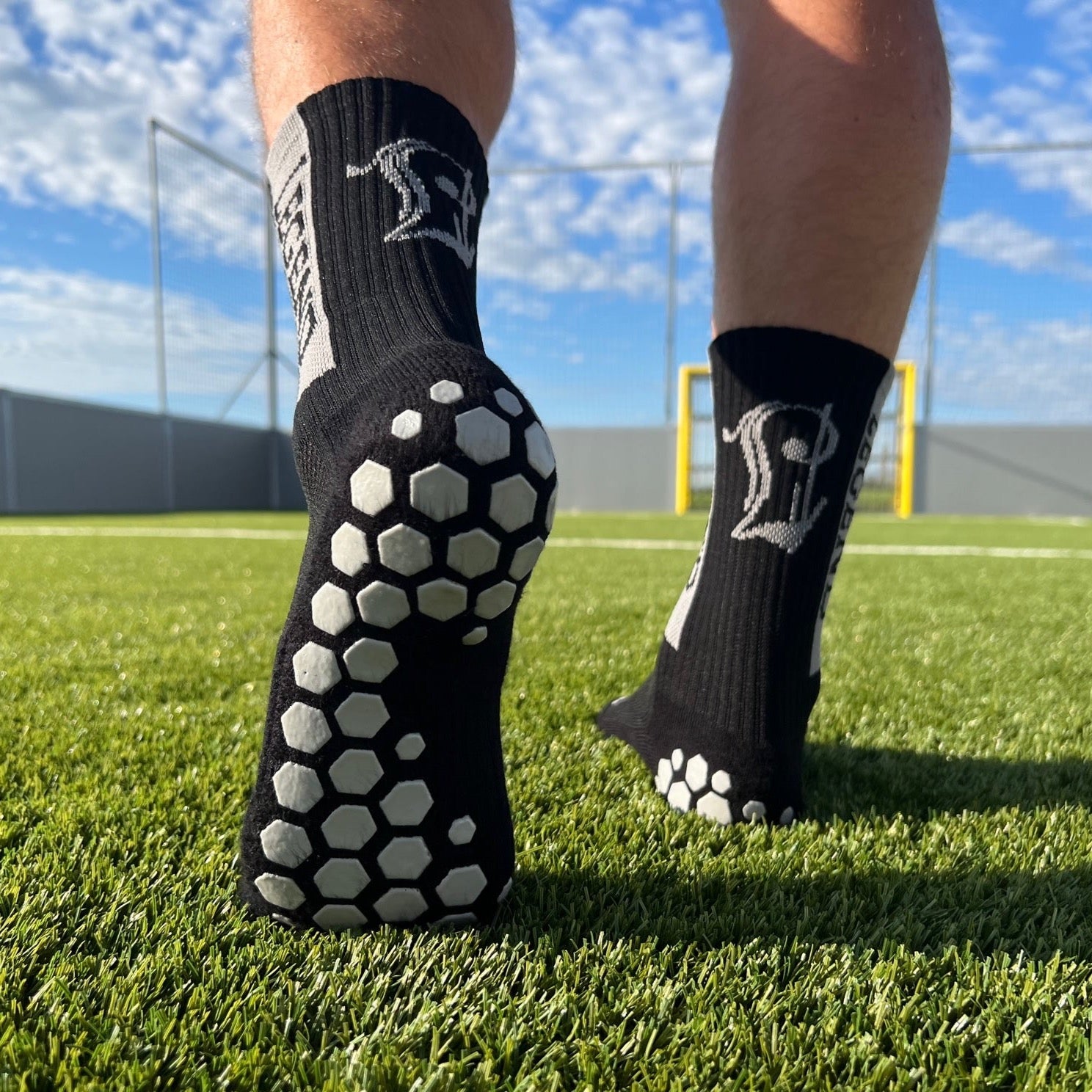  Ultrafun 5 Pairs Mens Soccer Socks Grip Socks